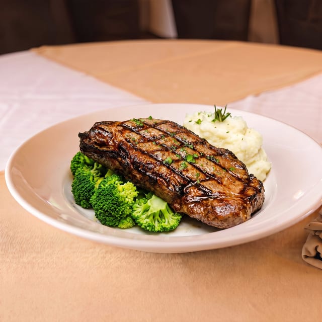 Grilled Prime New York Strip.