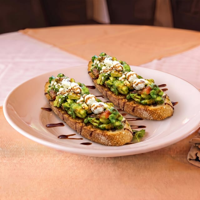 Avocado Bruschetta.