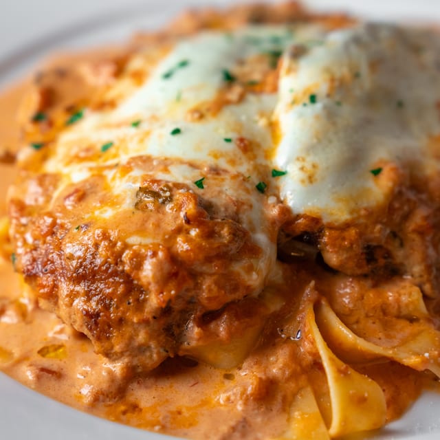 Chicken Parmigiana ala Vodka.